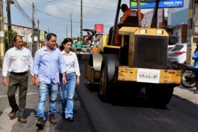 Edivaldo leva novo asfalto para mais um bairro de São Luís; agora é a vez da Cohama