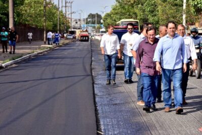 Edivaldo avança em três frentes de asfaltamento em São Luís; serviços chegaram à Av. Guajajaras