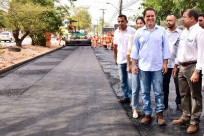 Edivaldo garante que São Luís em Obras chegará a todas as regiões da cidade; hoje, teve início o asfaltamento do Ipase de Baixo
