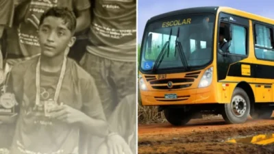Aluno morre ao colocar a cabeça para fora de ônibus e bater em poste