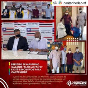Prefeito Zé Martinho o Kabão garante Mais Asfalto e kits esportivos para Cantanhede