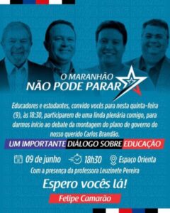 Felipe Camarão convida para grande debate sobre plano de governo