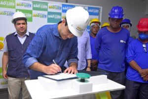Eduardo Braide entrega campanha publicitária no lugar do Hospital da Criança