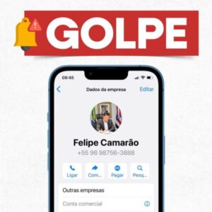 Bandidos estão usando o nome de Felipe Camarão para aplicar golpes