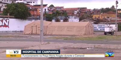 Hospital de campanha é instalado em São Luís para o período do carnaval