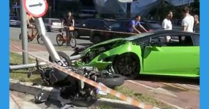 Bandido atropelado por Lamborghini em São Paulo devolve Rolex