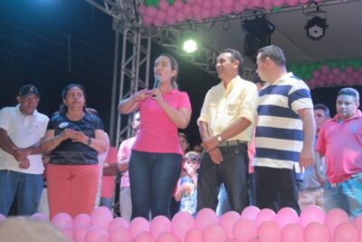 Dr. Thaíza é recebida com festa na Vila Filuca, em Pinheiro