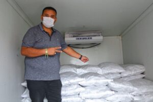 Em parceria com Josimar e Detinha, Diegão da Madeireira entrega 3 toneladas de peixes em Vargem Grande