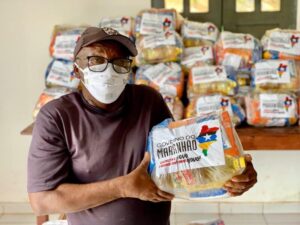 SETRES em Ação Solidária entrega cestas básicas no Quilombo Rampa em Vargem Grande