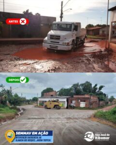 Obras emergenciais em diversos bairros marcam os 100 dias em São José de Ribamar