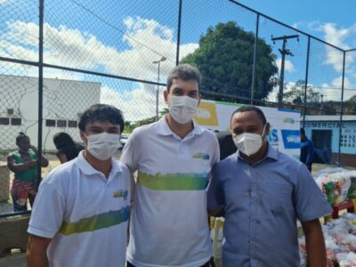 Prefeito Eduardo Braide acompanha mais uma entrega de cestas alimentares do Programa Brasil Fraterno