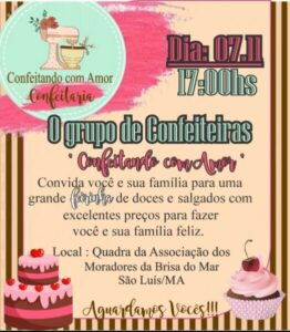 Grupo de confeiteiras convidam para feirinha de doces e salgados