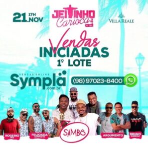 Jeitinho Carioca: a festa que é grande sucesso vai invadir São Luís no domingo (21)