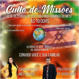 Vídeo: Assembleia de Deus Brisa do Mar convida para Culto de Missões, neste domingo