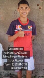 Urgente!!! Adolescente desaparece em São José de Ribamar