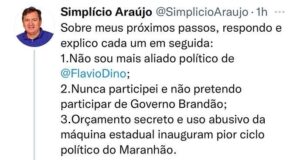 Simplicio Araújo: “Não sou mais aliado político de Flávio Dino”