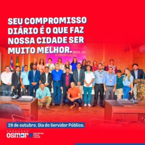 Osmar Filho parabeniza servidores públicos