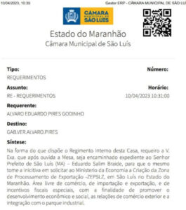 Vereador quer que São Luís vire uma ZPE