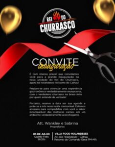 Nova unidade do Rei do Churrasco será inaugurada nesta quarta-feira