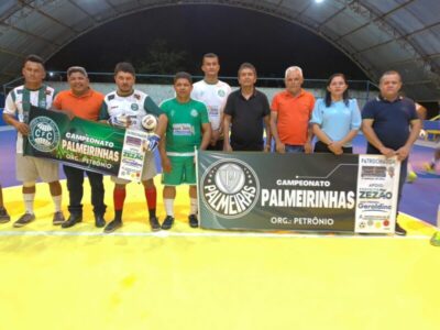 Com apoio do prefeito Zezão teve início o campeonato Palmeirinhas de futsal em Governador Luiz Rocha