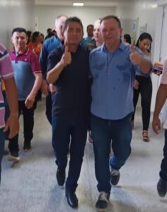 Govenador Carlos Brandão promete ao prefeito Zezão asfaltar a estrada que liga Gov. Luiz Rocha a BR-226