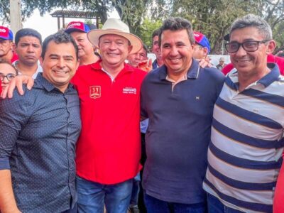Éric Costa, Nelson do Nanxi, Ivalto Bilio são recebidos pelo governador Carlos Brandão na 31^ Vaquejada do Parque Onildo Maior