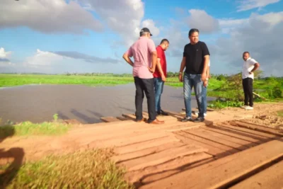 Prefeito Luciano e equipe da infraestrutura fazem levantamento de pontes que serão construídas em concreto