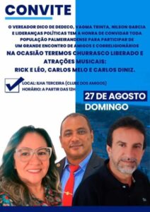 Convite Especial: Um Encontro de Amigos e Correligionários em Palmeirândia!
