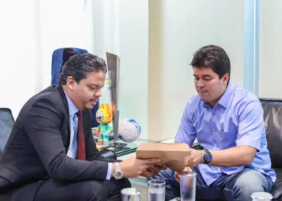 Cumprindo agenda em Brasília, prefeito Luciano tem reunião produtiva com Ministro dos Esporte André Fufuca