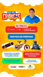 Festa do Mês das Crianças no São Francisco: Diversão e Prêmios Garantidos!”