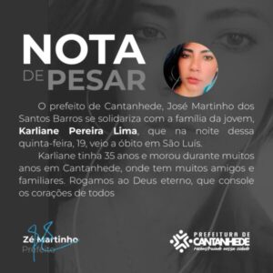 CANTANHEDE: NOTA DE PESAR