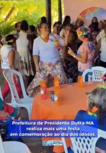 Prefeitura de Presidente Dutra realiza festa em comemoração ao dia do idosos