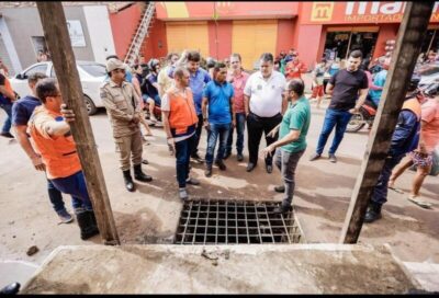 Fernando Pessoa, equipe da Defesa Civil e Ministério Público visitam áreas afetas pelas chuvas em Tuntum