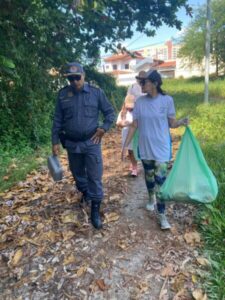 BPTUR participa de projeto Lagoa Limpa de recolhimento de resíduos e conscientização da defesa ambiental