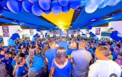 Gonçalves Dias é ‘Azul’: Romeu Patioba é confirmado candidato a prefeito por uma multidão em convenção histórica