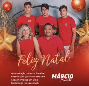 O empresário Márcio hominho deseja Feliz Natal e Ano Novo aos Bacuriense.
