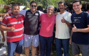 Gustavo do posto participa de um almoço com o prefeito de Codó Zé Francisco.