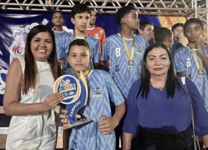 Prefeita Domingas Cabral Parabenizar as equipes campeãs jogos Escolares Miradorenses.