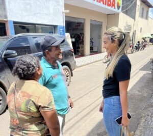 Eleições 2024: Thaymara Amorim recebe carinho da população de Nova Olinda.