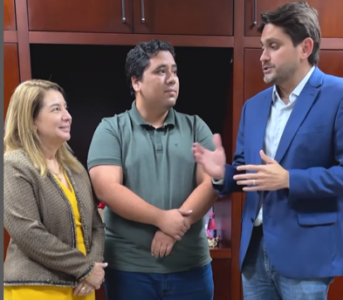 Veja Agora: Vinícius Vale se reúne com Ministro das Comunicações e Iracema Vale para buscar melhor telefonia em Barreirinhas