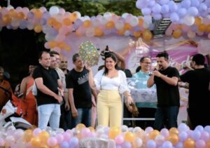 Mega festa de prêmios após o lançamento da pré-candidatura de Solange Almeida em Santa Inês.