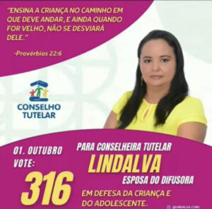 Lindalva fortalece campanha ao Conselho Tutelar na área da Vila Luizão em São Luís