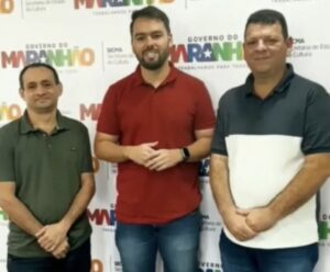 Deyvison do Posto e Carlos Klei, garantem apoio junto à secretária de cultura do Estado para o tradicional arraial do bairro do Tungo em Mirinzal