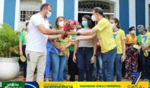 Prefeitura de Caxias homenageia profissionais da saúde e as vítimas da covid-19 em solenidade alusiva à Independência do Brasil