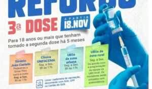 Covid-19: prefeitura de Caxias inicia vacinação da 3ª dose para pessoas a partir de 18 anos