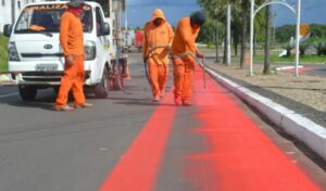 Caxias: primeira ciclovia na Avenida senador Alexandre Costa em fase final