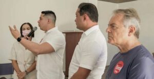 Em coletiva de imprensa, deputado Paulo Marinho Júnior declara apoio a Weverton Rocha