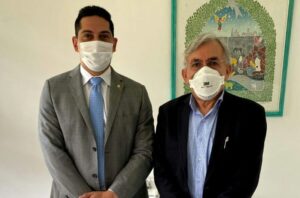 Deputado Paulo Marinho Júnior visita o  reitor da UFMA