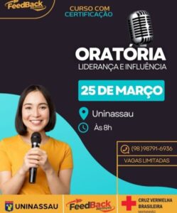Participe do Curso de Oratória, liderança e Influência