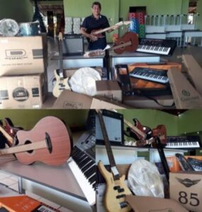 Instrumentos musicais enferrujam e são trancados em escola de Cajapió